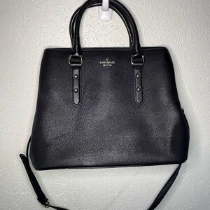 Kate Spade Elegant Black Leather Satchel